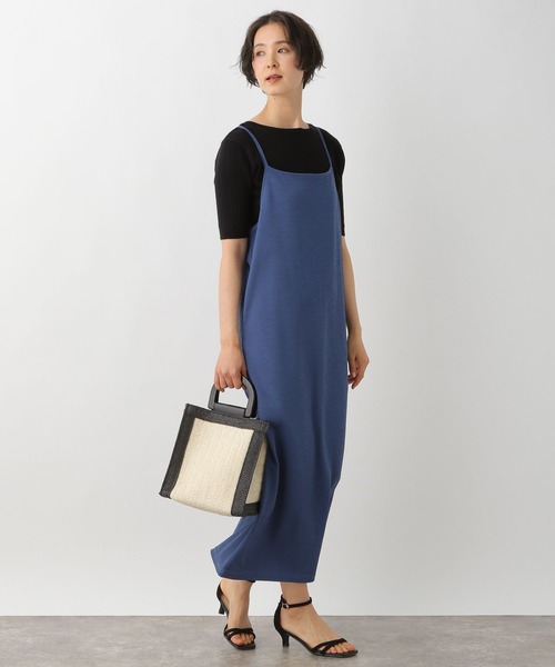 LEPSIM（レプシィム）の「カットキャミワンピース　274038（ワンピース・レディース・ライトグレー/ブラック/ブルー・FREE）」の7枚目の写真