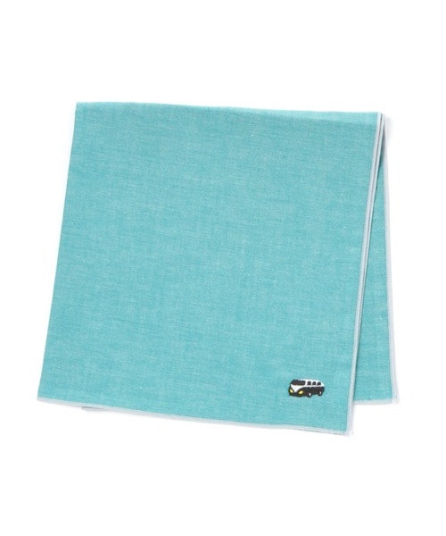 BAYFLOW（ベイフロー）の「BFシシュウハンカチ（タオル・レディース・グレー/グリーン/ライトブルー/ベージュ/ピンク/ネイビー・0）」の4枚目の写真