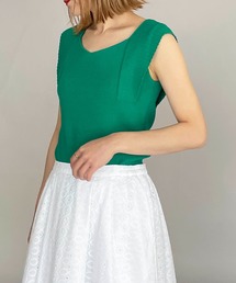 リブニットタンクトップ