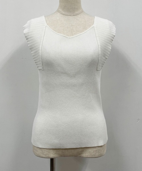 PICCIN（ピッチン）の「リブニットタンクトップ（タンクトップ・レディース・ブラック/オフホワイト/ピンク/グリーン・M）」の13枚目の写真