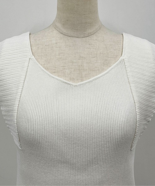 PICCIN（ピッチン）の「リブニットタンクトップ（タンクトップ・レディース・ブラック/オフホワイト/ピンク/グリーン・M）」の16枚目の写真