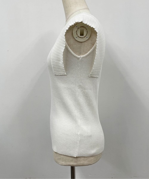 PICCIN（ピッチン）の「リブニットタンクトップ（タンクトップ・レディース・ブラック/オフホワイト/ピンク/グリーン・M）」の14枚目の写真