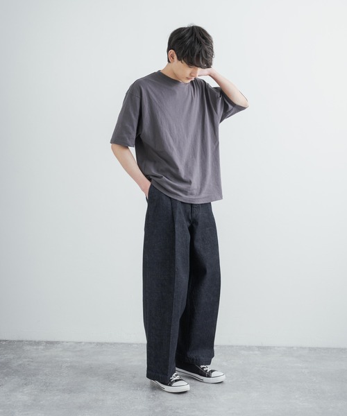 Audience（オーディエンス）の「日本製/国産 赤耳インディゴデニムワンタックワイドパンツ AUD3512（デニムパンツ・メンズ・インディゴブルー・S/M/L/XL）」の7枚目の写真