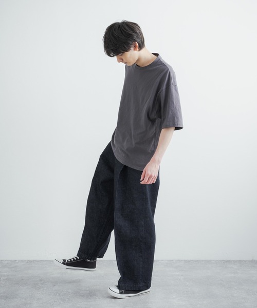 Audience（オーディエンス）の「日本製/国産 赤耳インディゴデニムワンタックワイドパンツ AUD3512（デニムパンツ・メンズ・インディゴブルー・S/M/L/XL）」の8枚目の写真