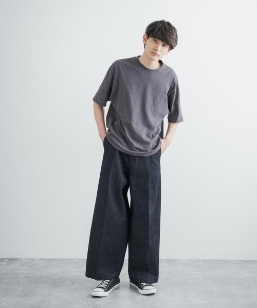 Audience（オーディエンス）の「日本製/国産 赤耳インディゴデニムワンタックワイドパンツ AUD3512（デニムパンツ・メンズ・インディゴブルー・S/M/L/XL）」の9枚目の写真