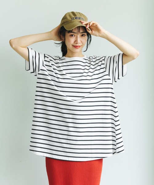 coca(coca)(コカ)の「フレアTee(Tシャツ/カットソー・レディース・ホワイト/ブラック/ピンク/その他・ONE SIZE)」の4枚目の写真