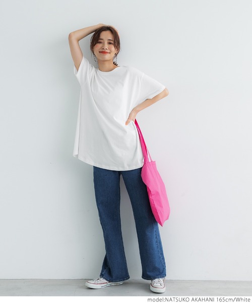 coca(coca)(コカ)の「フレアTee(Tシャツ/カットソー・レディース・ホワイト/ブラック/ピンク/その他・ONE SIZE)」の6枚目の写真