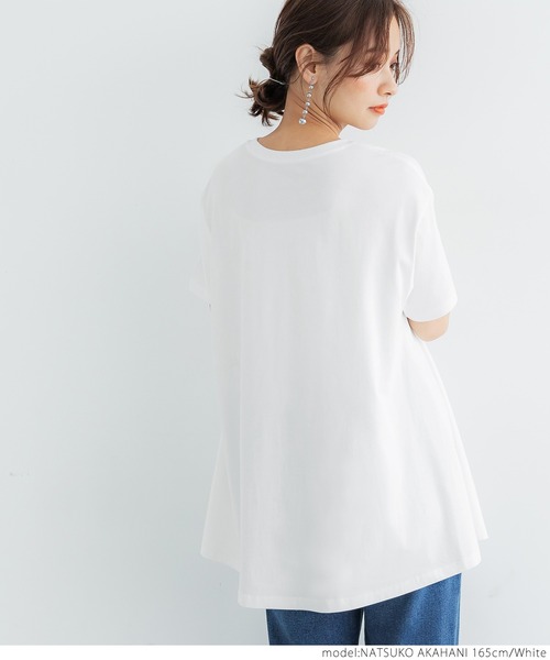 coca(coca)(コカ)の「フレアTee(Tシャツ/カットソー・レディース・ホワイト/ブラック/ピンク/その他・ONE SIZE)」の7枚目の写真