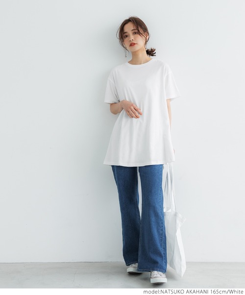 coca(coca)(コカ)の「フレアTee(Tシャツ/カットソー・レディース・ホワイト/ブラック/ピンク/その他・ONE SIZE)」の9枚目の写真