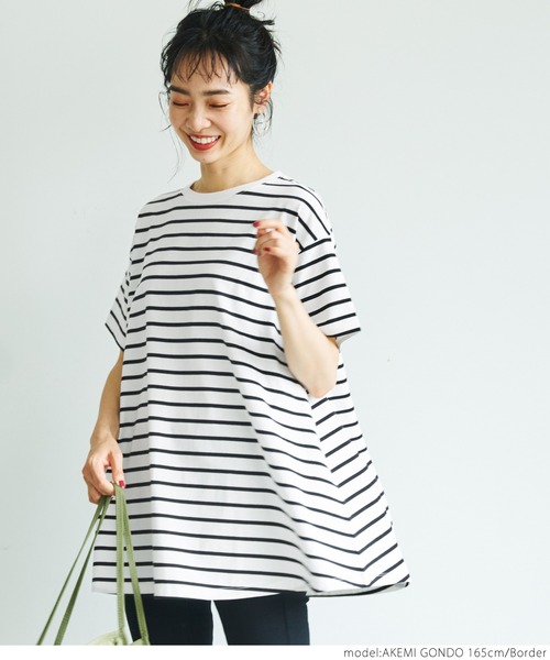 coca(coca)(コカ)の「フレアTee(Tシャツ/カットソー・レディース・ホワイト/ブラック/ピンク/その他・ONE SIZE)」の12枚目の写真