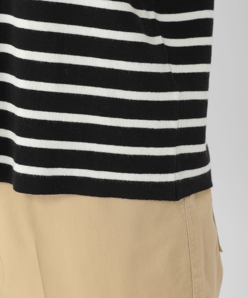 studio CLIP（スタディオクリップ）の「14ゲージニットポケットTシャツ（ニット/セーター・レディース・ライトグレー/ブラック/グリーン・FREE）」の13枚目の写真
