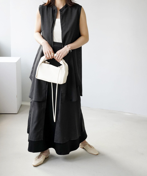 IAMUSE（アイアミューズ）の「【IAMUSE】ハイウエストマーメイドスカート S0657（スカート・レディース・ブラック/オレンジ/グリーン/アイボリー・FREE）」の11枚目の写真