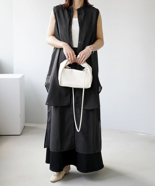 IAMUSE（アイアミューズ）の「【IAMUSE】ハイウエストマーメイドスカート S0657（スカート・レディース・ブラック/オレンジ/グリーン/アイボリー・FREE）」の12枚目の写真