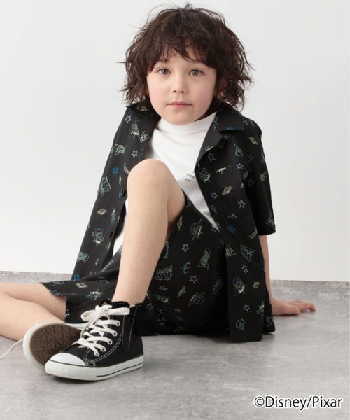 GLOBAL WORK（グローバルワーク）の「キッズ/Disney&Pixar/セットアップシャツ半袖/267120（シャツ/ブラウス・キッズ・ブラック/その他/アイボリー/オフホワイト・150cm/120cm/100cm/140cm/160cm/110cm/130cm）」の4枚目の写真