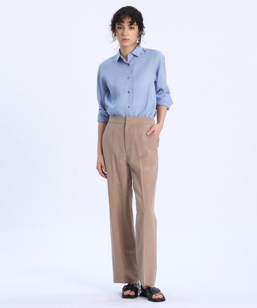 INED(イネド)の「ストライプストレートパンツ(その他パンツ・レディース・モカ・9号/7号)」の6枚目の写真