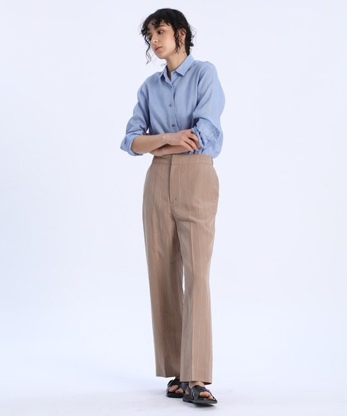 INED(イネド)の「ストライプストレートパンツ(その他パンツ・レディース・モカ・9号/7号)」の7枚目の写真