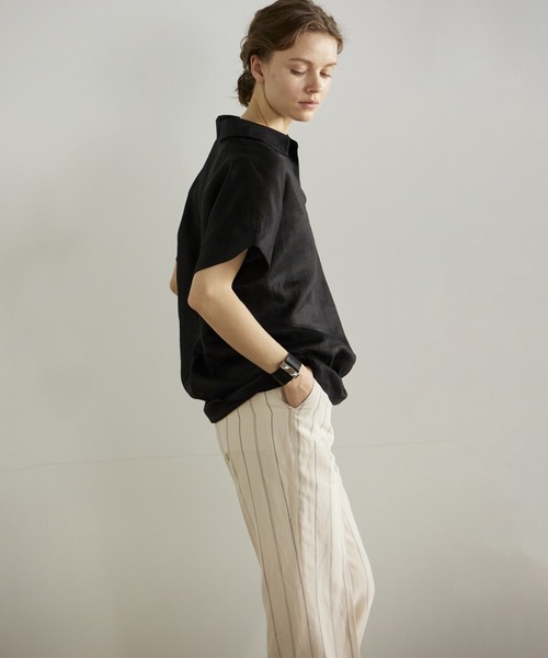 INED(イネド)の「ストライプストレートパンツ(その他パンツ・レディース・モカ・9号/7号)」の13枚目の写真