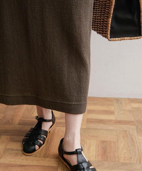 URBAN RESEARCH DOORS（アーバンリサーチドアーズ）の「『セットアップ対応』ヘリンボーン柄カットスカート（スカート・レディース・ブラウン/ナチュラル・MEDIUM）」の20枚目の写真