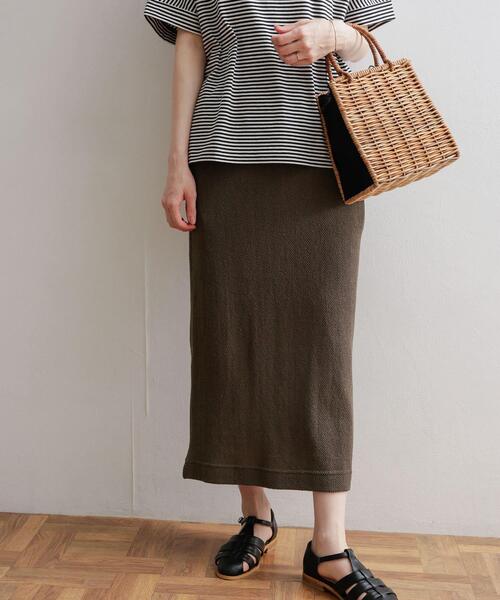 URBAN RESEARCH DOORS（アーバンリサーチドアーズ）の「『セットアップ対応』ヘリンボーン柄カットスカート（スカート・レディース・ブラウン/ナチュラル・MEDIUM）」の18枚目の写真