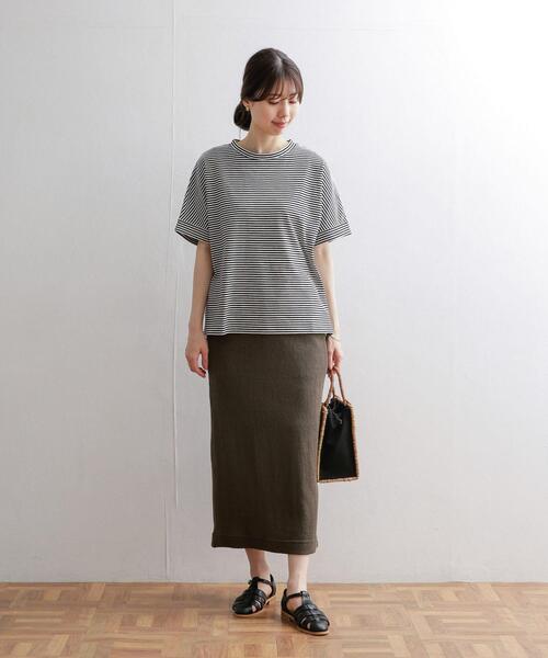 URBAN RESEARCH DOORS（アーバンリサーチドアーズ）の「『セットアップ対応』ヘリンボーン柄カットスカート（スカート・レディース・ブラウン/ナチュラル・MEDIUM）」の22枚目の写真