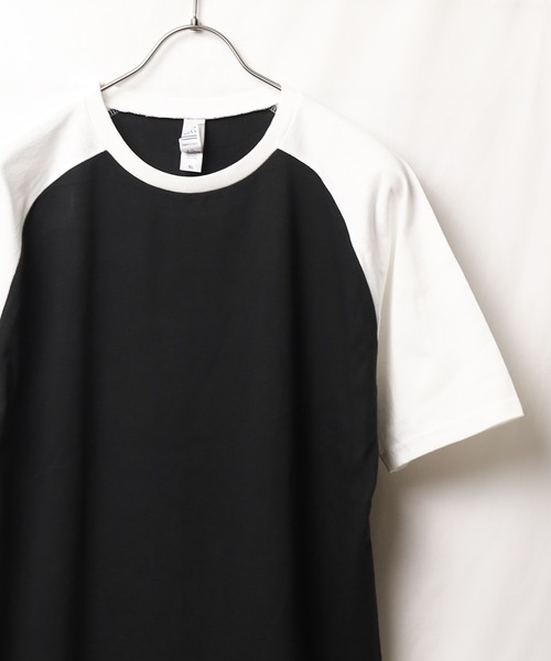 B.I.D.(ビーアイディー)の「《オープンエンド》ラグランTシャツ(Tシャツ/カットソー・レディース・ブラック系その他・X-LARGE)」の1枚目の写真