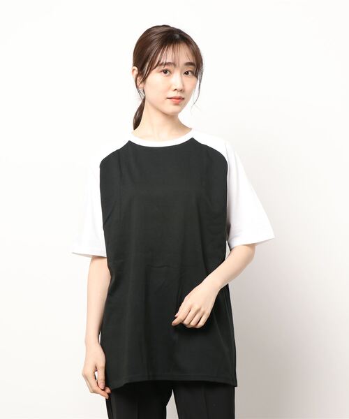 B.I.D.(ビーアイディー)の「《オープンエンド》ラグランTシャツ(Tシャツ/カットソー・レディース・ブラック系その他・X-LARGE)」の4枚目の写真