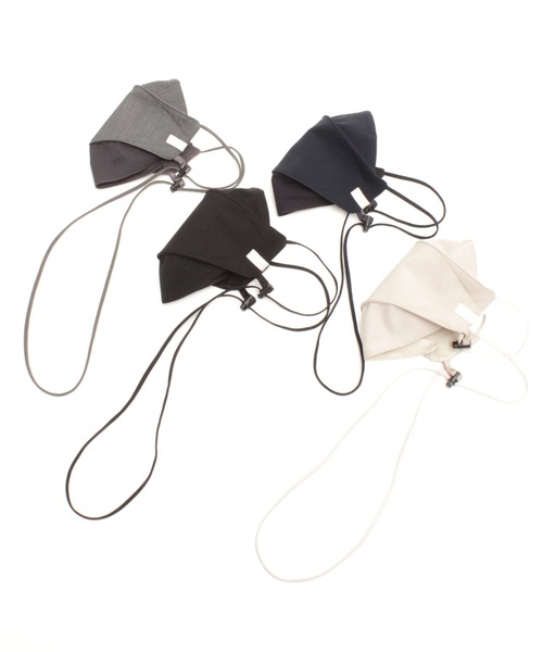 TROVE（トローヴ）の「TROVE / 3D FACE MASK +NECK STRAP（マスク・メンズ・ベージュ/グレー/ネイビー/ブラック・S/M）」の6枚目の写真