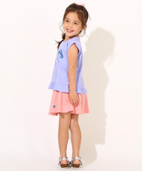 Disney（ディズニー）の「ディズニー プリンセス 裾フリル Tシャツ 6867K（Tシャツ/カットソー・キッズ・ライトグリーン系1/ベビーピンク/バイオレット/パープル・90cm/100cm/110cm/120cm/130cm）」の11枚目の写真