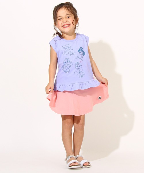 Disney（ディズニー）の「ディズニー プリンセス 裾フリル Tシャツ 6867K（Tシャツ/カットソー・キッズ・ライトグリーン系1/ベビーピンク/バイオレット/パープル・90cm/100cm/110cm/120cm/130cm）」の10枚目の写真