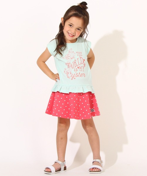 Disney（ディズニー）の「ディズニー プリンセス 裾フリル Tシャツ 6867K（Tシャツ/カットソー・キッズ・ライトグリーン系1/ベビーピンク/バイオレット/パープル・90cm/100cm/110cm/120cm/130cm）」の15枚目の写真