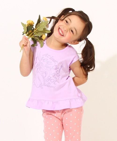 Disney（ディズニー）の「ディズニー プリンセス 裾フリル Tシャツ 6867K（Tシャツ/カットソー・キッズ・ライトグリーン系1/ベビーピンク/バイオレット/パープル・90cm/100cm/110cm/120cm/130cm）」の21枚目の写真