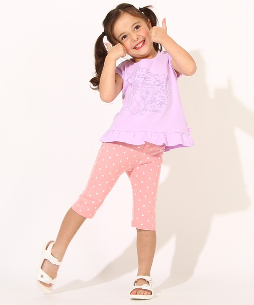 Disney（ディズニー）の「ディズニー プリンセス 裾フリル Tシャツ 6867K（Tシャツ/カットソー・キッズ・ライトグリーン系1/ベビーピンク/バイオレット/パープル・90cm/100cm/110cm/120cm/130cm）」の22枚目の写真