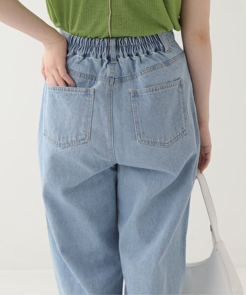 RAY CASSIN(レイカズン)の「ダメージイージーデニム(デニムパンツ・レディース・ベージュ/ネイビー/ブルー・FREE)」の15枚目の写真