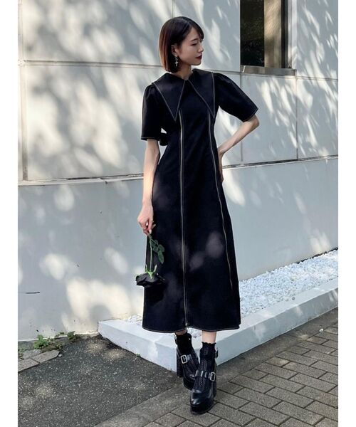 EATME（イートミー）の「BIGカラーデニムワンピース（ワンピース