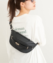 フレームワークオウレンティ ボディバッグ黒本革シルバーイタリア製