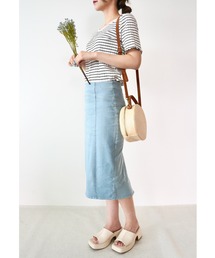 CECIL McBEE | ストレッチデニムナロースカート(デニムスカート)