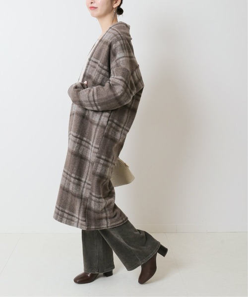 B.C STOCK（ベーセーストック）の「ライトニットガウンコート*（カーディガン/ボレロ・レディース・ブラック/ブラウン/ベージュ・FREE）」の11枚目の写真