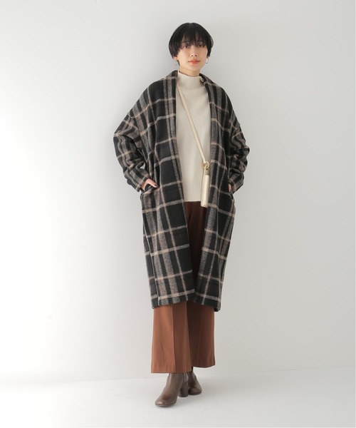 B.C STOCK（ベーセーストック）の「ライトニットガウンコート*（カーディガン/ボレロ・レディース・ブラック/ブラウン/ベージュ・FREE）」の18枚目の写真