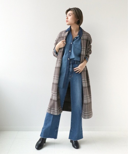 B.C STOCK（ベーセーストック）の「ライトニットガウンコート*（カーディガン/ボレロ・レディース・ブラック/ブラウン/ベージュ・FREE）」の20枚目の写真