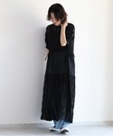 cepo(セポ)のシアーチェックティアードワンピース