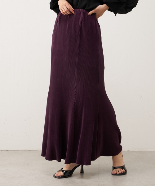 Lui's(ルイス)の「【22AW】プリーツマーメイドスカート(スカート・レディース・ブラック/オレンジ/パープル・FREE)」の1枚目の写真