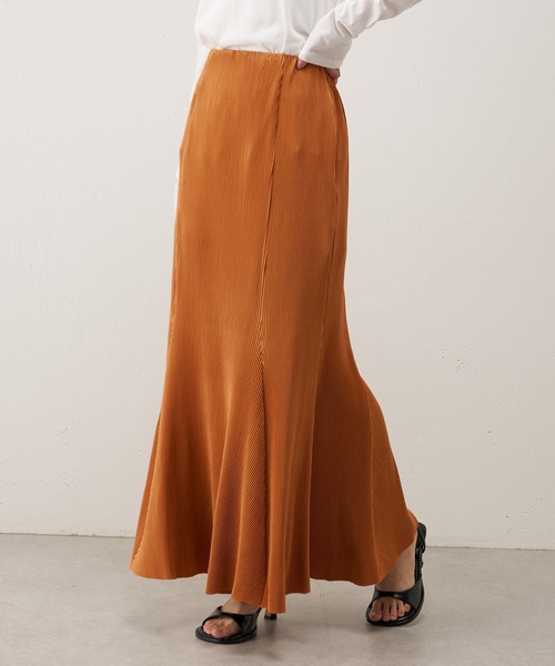 Lui's(ルイス)の「【22AW】プリーツマーメイドスカート(スカート・レディース・ブラック/オレンジ/パープル・FREE)」の3枚目の写真