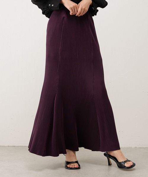 Lui's(ルイス)の「【22AW】プリーツマーメイドスカート(スカート・レディース・ブラック/オレンジ/パープル・FREE)」の5枚目の写真