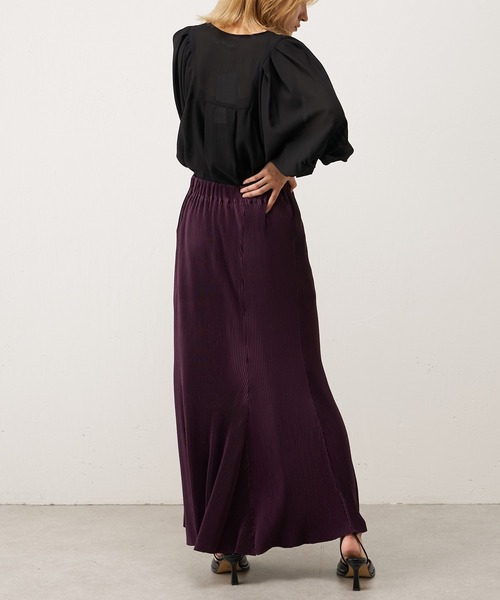 Lui's(ルイス)の「【22AW】プリーツマーメイドスカート(スカート・レディース・ブラック/オレンジ/パープル・FREE)」の19枚目の写真