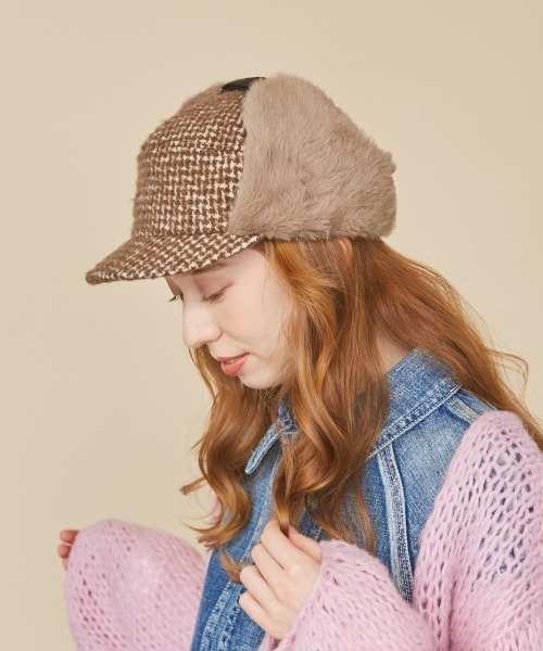 kaorinomori(カオリノモリ)の「kaorinomori アンテキャップ(キャップ・レディース・ブラック/ライトブルー/ブラウン・M/57.5cm)」の12枚目の写真