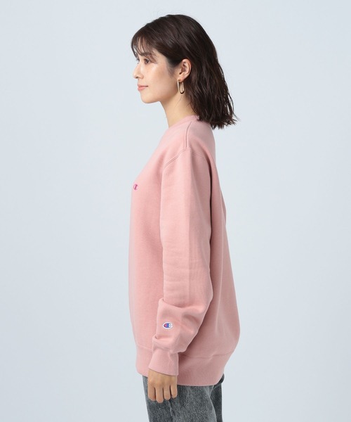Champion(チャンピオン)の「【Champion(チャンピオン)】別注スウェット刺繍LS(Tシャツ/カットソー・レディース・ライトグレー/オフホワイト/ピンク/グリーン・FREE)」の21枚目の写真