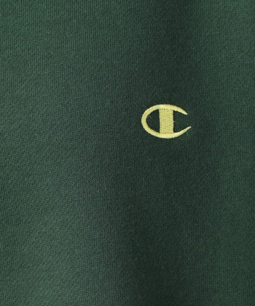 Champion(チャンピオン)の「【Champion(チャンピオン)】別注スウェット刺繍LS(Tシャツ/カットソー・レディース・ライトグレー/オフホワイト/ピンク/グリーン・FREE)」の10枚目の写真