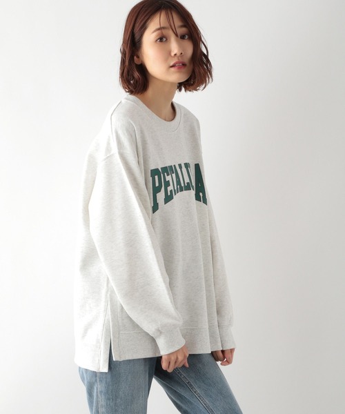 GLOBAL WORK（グローバルワーク）の「マルチファンクションプリントプルオーバー/295708（スウェット・レディース・アイボリー/スミクロ/グレー系その他2/グレー系その他3/グレー系その他4/ベージュ・MEDIUM/LARGE）」の20枚目の写真