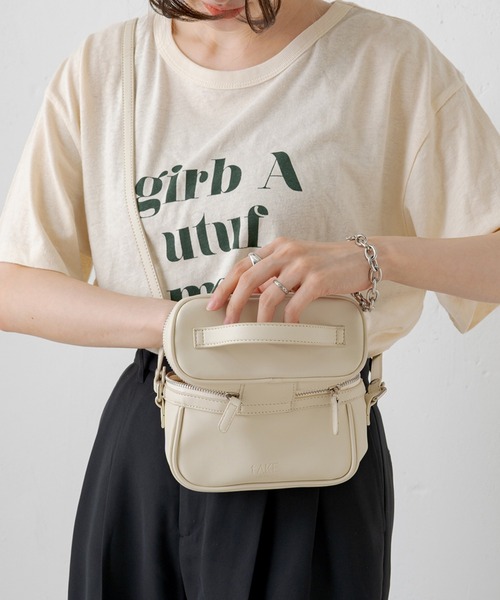 Kastane（カスタネ）の「バニティBAG（ショルダーバッグ・レディース・ブラック/アイボリー/ピンク・FREE）」の6枚目の写真