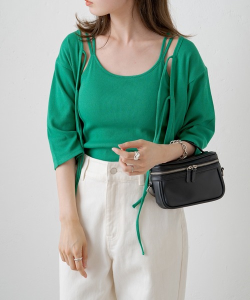 Kastane（カスタネ）の「バニティBAG（ショルダーバッグ・レディース・ブラック/アイボリー/ピンク・FREE）」の14枚目の写真